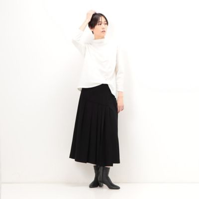 〔　＋サイズ　〕　ハイテンションポンチ　タックプリーツスカート（７８１６ＦＥ０２）