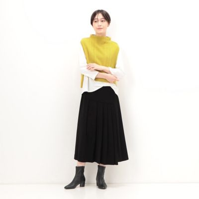〔　＋サイズ　〕　ハイテンションポンチ　タックプリーツスカート（７８１６ＦＥ０２）