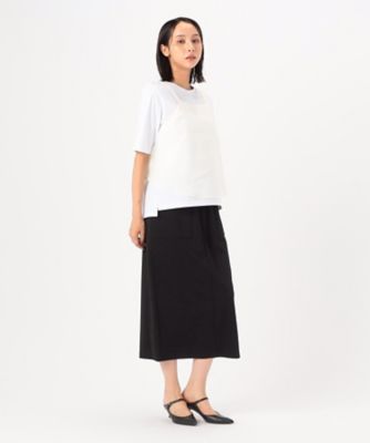 〔　＋サイズ　〕　肉厚ハイテンションポンチ　タイトスカート（７８１６ＦＩ０２）