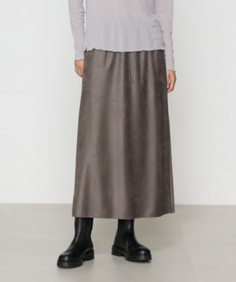 Gabardine K.T+ (Women/大きいサイズ)/ギャバジンケーティープラス 〔　＋サイズ　〕　スエード調ジャージ　スエードセミタイトスカート（７８１６ＦＩ０３）