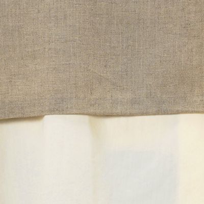 〔　＋サイズ　〕　【洗える／セットアップ対応】麻調合繊　レイヤードブラウス（７８２０ＢＣ０３）