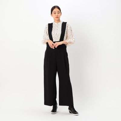 〔　＋サイズ　〕　バックサテンアムンゼン　シアー袖切り替えシャツ（７８２０ＨＥ０１）