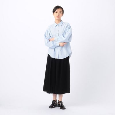 〔　＋サイズ　〕　ストライプブロード　お袖たっぷりストライプブラウス（７８２０ＨＧ０１）