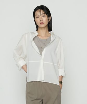 サイズ 〕 ドライオーガンジー ステッチワークドルマンシャツ（7820HK04） | Gabardine K.T+ (Women/大きいサイズ ...