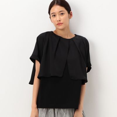 〔＋サイズ〕【洗える】プレーティング天竺　ボレロカットソー（７８２１ＥＡ０２）