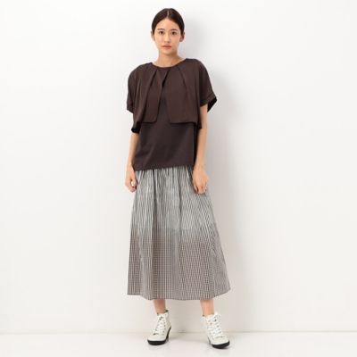 〔＋サイズ〕【洗える】プレーティング天竺　ボレロカットソー（７８２１ＥＡ０２）