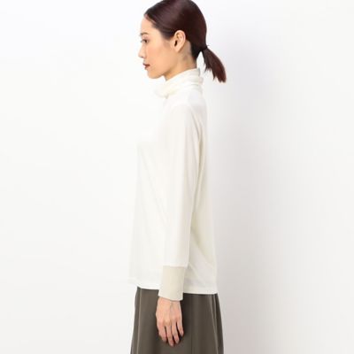 〔　＋サイズ　〕　ロイカベア天竺ラメリブ　あったかプルオーバー（７８２１ＥＡ０９）