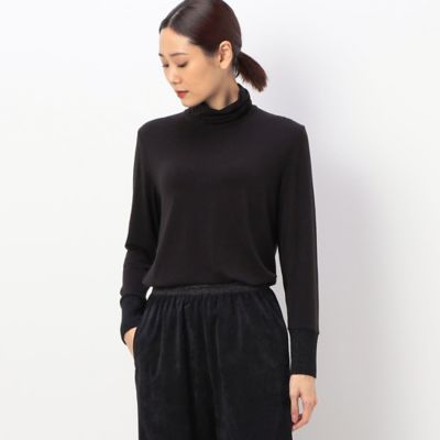 〔　＋サイズ　〕　ロイカベア天竺ラメリブ　あったかプルオーバー（７８２１ＥＡ０９）