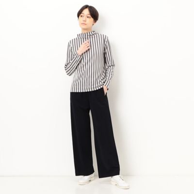 〔　＋サイズ　〕　レトロ調ミラニーズ編み　ハイネックインナー（７８２１ＥＣ０１）