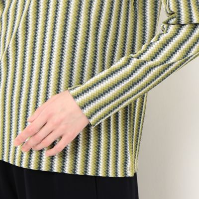 〔　＋サイズ　〕　レトロ調ミラニーズ編み　ハイネックインナー（７８２１ＥＣ０１）