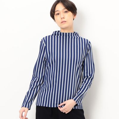 〔　＋サイズ　〕　レトロ調ミラニーズ編み　ハイネックインナー（７８２１ＥＣ０１）