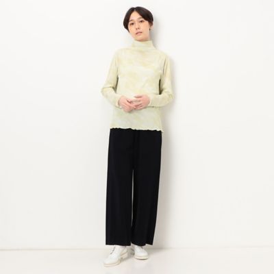 〔　＋サイズ　〕　【前後２ＷＡＹ】波柄ピケスムース　ハイネックインナー（７８２１ＥＣ０２）