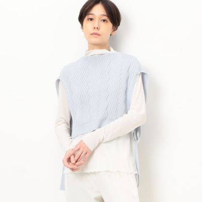 ＜Gabardine K.T+ (Women/大きいサイズ)＞〔　＋サイズ　〕　【前後２ＷＡＹ】シアーテレコ　ハイネックインナー（７８２１ＥＣ０４）