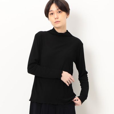 ＜三越伊勢丹/公式＞【SALE】【送料無料】Gabardine K.T+ (Women/大きいサイズ)/ギャバジンケーティープラス 〔 ＋サイズ 〕 シアーテレコ ハイネックインナー クロ トップス【三越伊勢丹/公式】