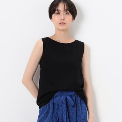 〔　＋サイズ　〕　【洗える】プレーティング　タンクトップ（７８２１ＥＣ１３）