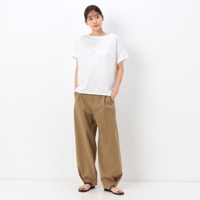 〔　＋サイズ　〕　【洗える】プレーティング天竺　手書きプリントＴシャツ（７８２１ＥＣ１８）