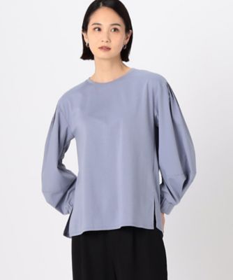 〔　＋サイズ　〕　ポンチ　袖パフプルオーバー（７８２１ＥＧ０２）