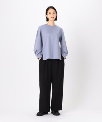 〔　＋サイズ　〕　ポンチ　袖パフプルオーバー（７８２１ＥＧ０２）