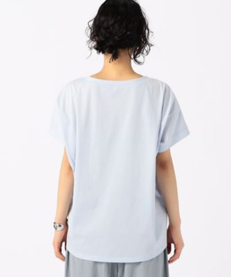 〔　＋サイズ　〕　プレーティング天竺　ロゴプリントＴシャツ（７８２１ＥＧ１３）