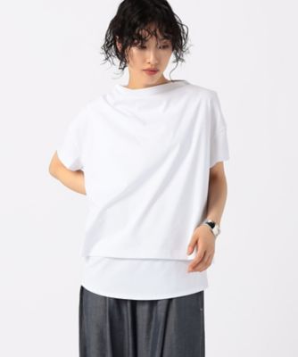 〔　＋サイズ　〕　　プレーティング天竺　コンビＴシャツ（７８２１ＥＧ１４）