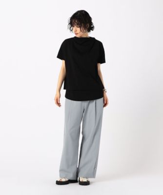 〔　＋サイズ　〕　　プレーティング天竺　コンビＴシャツ（７８２１ＥＧ１４）