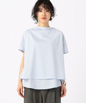 〔　＋サイズ　〕　　プレーティング天竺　コンビＴシャツ（７８２１ＥＧ１４）