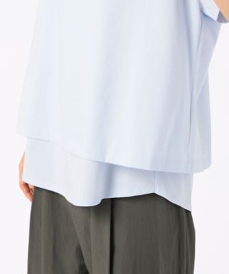 〔　＋サイズ　〕　　プレーティング天竺　コンビＴシャツ（７８２１ＥＧ１４）