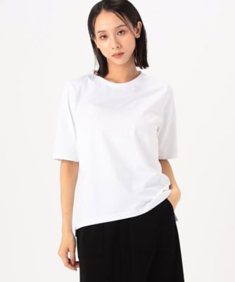 〔　＋サイズ　〕　６０／－　プレーティング天竺　キレイめＴシャツ（７８２１ＥＨ０４）