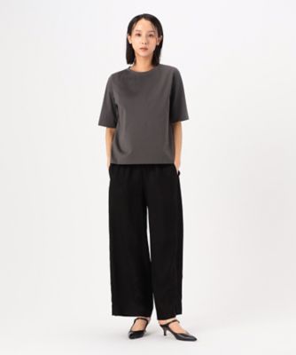 〔　＋サイズ　〕　６０／－　プレーティング天竺　キレイめＴシャツ（７８２１ＥＨ０４）