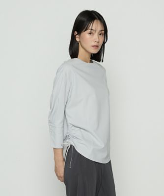 ＜Gabardine K.T+ (Women/大きいサイズ)＞〔　＋サイズ　〕　８０／－ポンチ　ブラウス見えプルオーバー（７８２１ＥＭ０２）