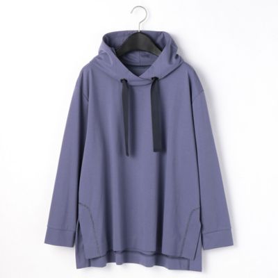 〔＋サイズ〕【ウォッシャブル】ポンチ　キラキラステッチ　フーディ（７８２１ＥＷ０５）