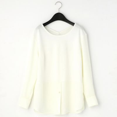 ＜Gabardine K.T+ (Women/大きいサイズ)＞〔＋サイズ〕【ウォッシャブル】シャツドッキング　プルオーバー（７８２１ＥＹ０２）