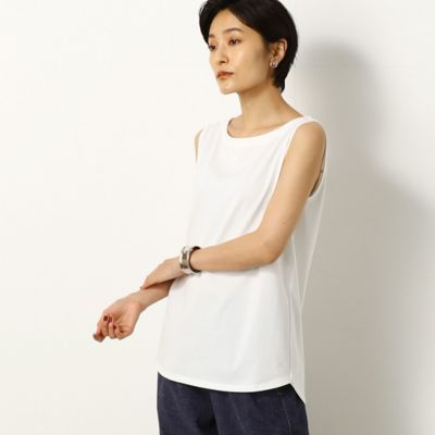 ＜Gabardine K.T+ (Women/大きいサイズ)＞〔＋サイズ〕【洗える】プレーティング天竺　タンクトップ（７８２１ＥＹ０８）