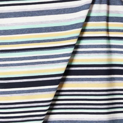 〔＋サイズ〕【ウォッシャブル】綿天竺　マルチボーダーカットソー（７８２１ＥＹ１１）