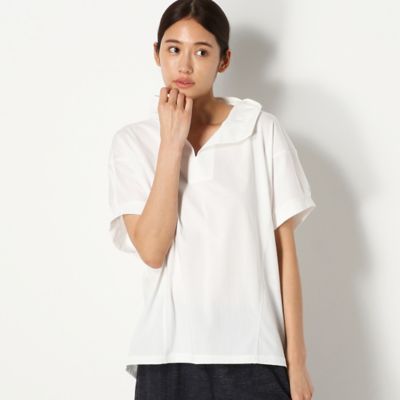 ＜Gabardine K.T+ (Women/大きいサイズ)＞〔＋サイズ〕【洗える】プレーティング天竺　ちびフーディーカットソー（７８２１ＥＹ１４）