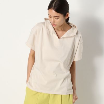 〔＋サイズ〕【洗える】プレーティング天竺　ちびフーディーカットソー（７８２１ＥＹ１４）