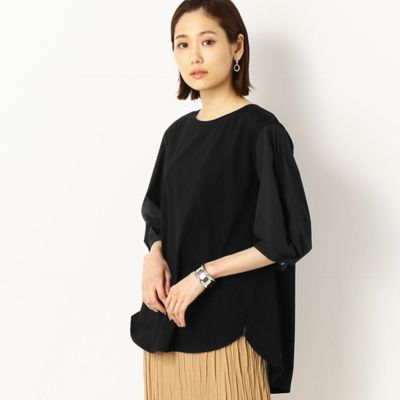 〔＋サイズ〕【洗える】ドッキングプルオーバー（７８２１ＥＹ１７）