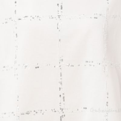 〔＋サイズ〕【洗える】プレーティング天竺　チェック柄刺繍プルオーバー（７８２１ＥＹ２１）