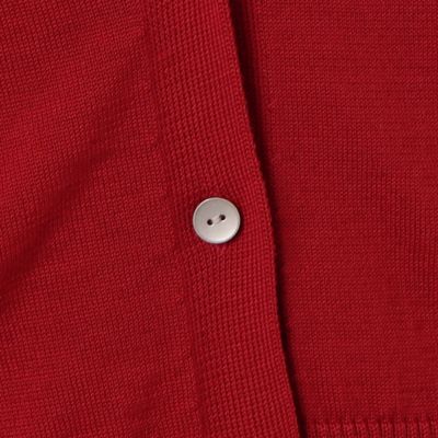 〔＋サイズ〕【洗える】エキストラファインメリノウール　ラメステッチ柄　Ｖカーディガン（７８３０ＩＡ０１）