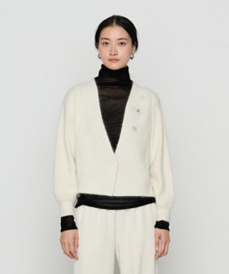 Gabardine K.T+ (Women/大きいサイズ)/ギャバジンケーティープラス 〔 +サイズ 〕 ラクーン×アンゴラブレンドヤーン パーティーニット・ショートカーデ(7830IJ01)