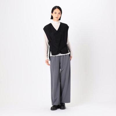 〔　＋サイズ　〕　ドライタッチコットン　フロントクロスベスト（７８３１ＩＧ０４）