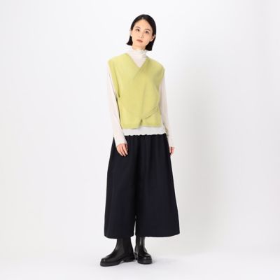 〔　＋サイズ　〕　ドライタッチコットン　フロントクロスベスト（７８３１ＩＧ０４）