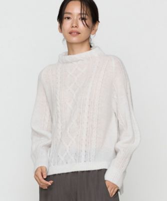 【一部店舗限定】〔　＋サイズ　〕　ウールタムヤーン　マシュマロニット（７８３１ＩＩ０７）