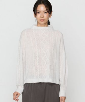 【一部店舗限定】〔　＋サイズ　〕　ウールタムヤーン　マシュマロニット（７８３１ＩＩ０７）