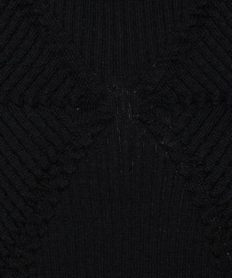 ＋サイズ 〕 ダイヤ柄 ニットベスト（7832II08） | Gabardine
