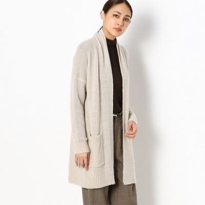 ＜Gabardine K.T+ (Women/大きいサイズ)＞〔＋サイズ〕【ウォッシャブル】マシュマロニット　ガウンカーディガン（７８３２ＩＷ０５）