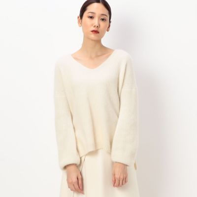 ＜Gabardine K.T+ (Women/大きいサイズ)＞〔　＋サイズ　〕　ラクーンブレンドヤーン　フワッフワラクーンセーター（７８３４ＩＡ０６）