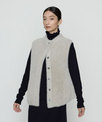 ＜Gabardine K.T+ (Women/大きいサイズ)＞〔　＋サイズ　〕　マイクロナイロンフェザーヤーン　２ＷＡＹベスト（７８３５ＩＭ０８）