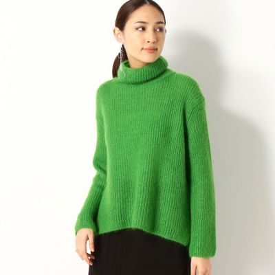 〔＋サイズ〕シルクモヘア片畦　タートルネックニットプルオーバー（７８３５ＩＷ１１）