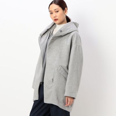 ＜Gabardine K.T+ (Women/大きいサイズ)＞〔　＋サイズ　〕　ショートビーバー　フ―ディーコート（７８８０ＷＡ０１）